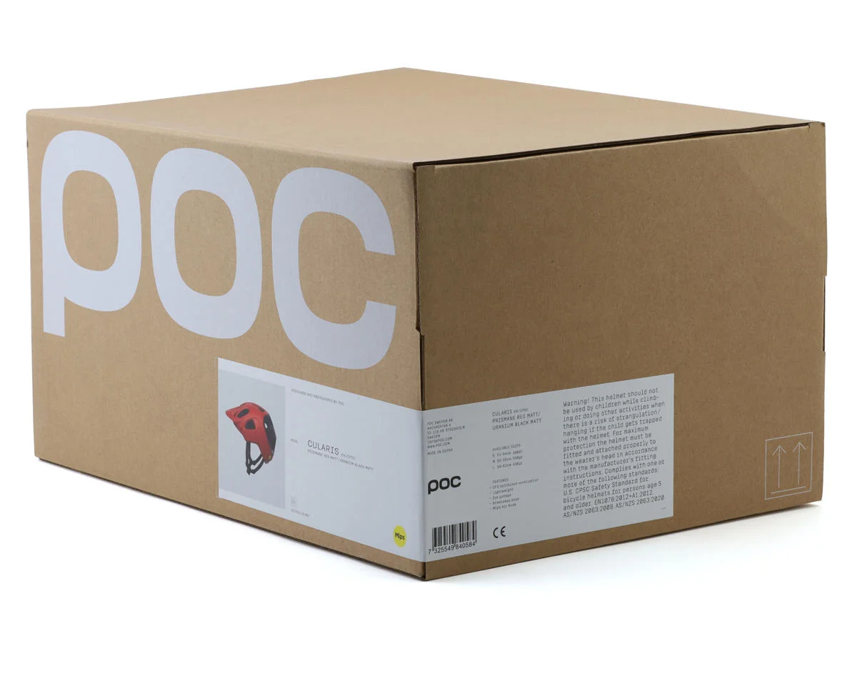 POC Cularis MIPS Helmet (Prismane Red Matte/Uranium Black Matte) (M)
